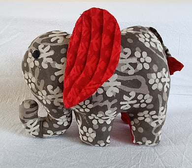 Billy the Elephant – Handmade soft toy elephant (10”/8”/3”)