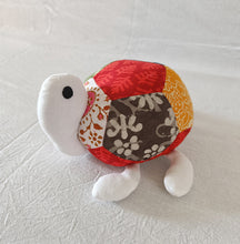 Load image into Gallery viewer, Tilda the Turtle  – Upcycled handmade soft toy (7&quot;/7&quot;)