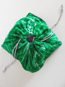 SILK SHIBORI DRAWSTRING BAG (8" by 12")