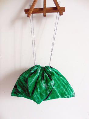 SILK SHIBORI DRAWSTRING BAG (8