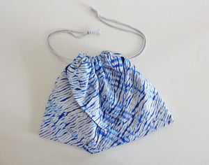 SILK SHIBORI DRAWSTRING BAG (8" by 12")