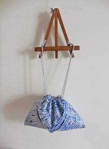 SILK SHIBORI DRAWSTRING BAG (8" by 12")