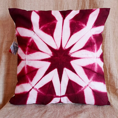 Starburst - Cotton Shibori cushion cover (16