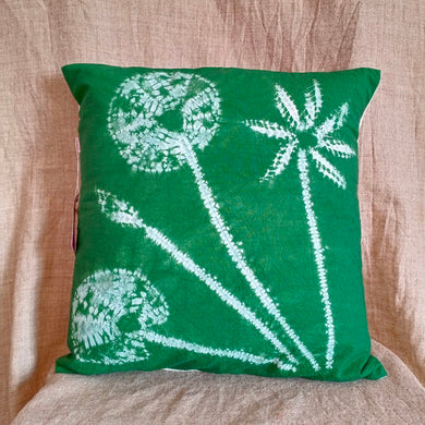 Money plant - Cotton shibori cushion cover (16