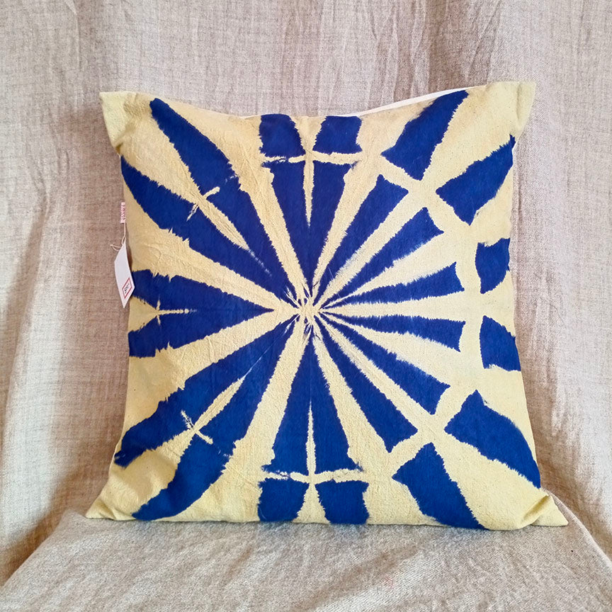 Shards - Cottton Shibori cushion cover (16